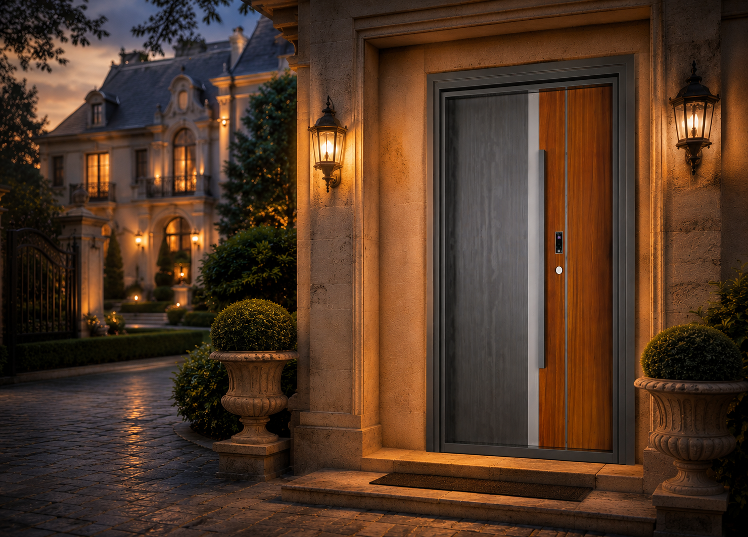 classic steel door